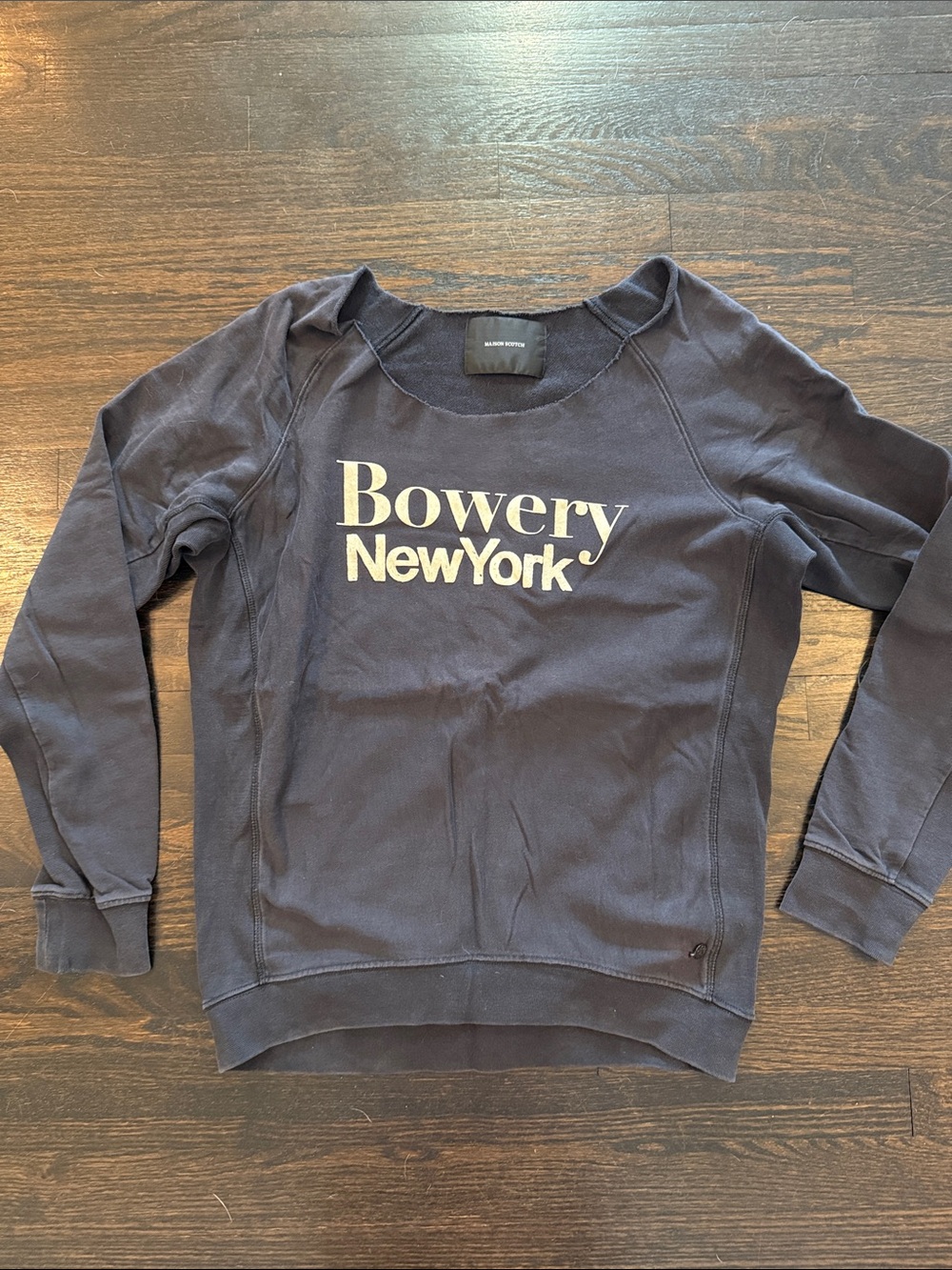 Scotch & Soda Navy Bowery NewYork Crewneck Sweatshirt